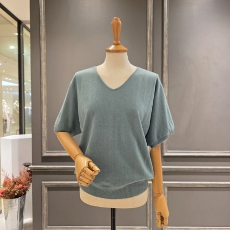 홀가먼트 브이넥 니트