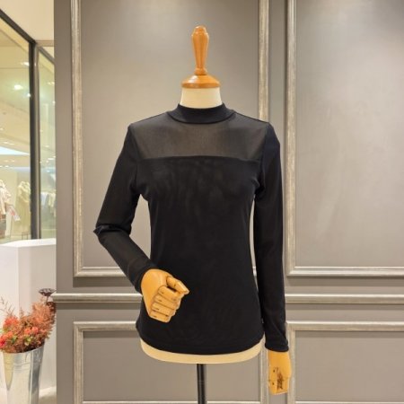 시스루 반폴라 이너 티셔츠