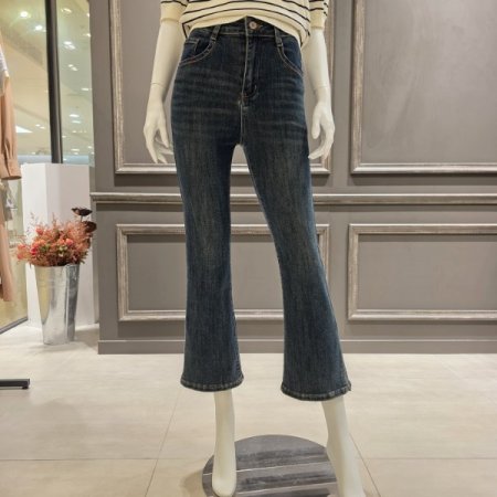 밑단슬릿 부츠컷 데님