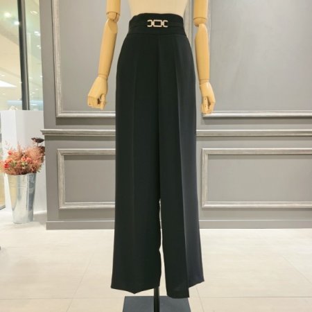 비즈장식 하이웨스트 팬츠