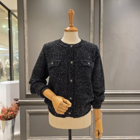 스팽글장식 라운드 가디건