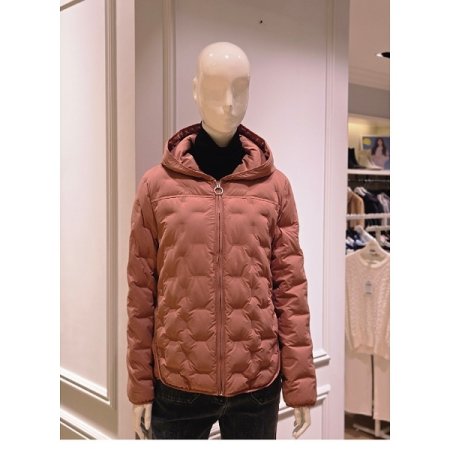 후드넥 집업 구스다운 점퍼