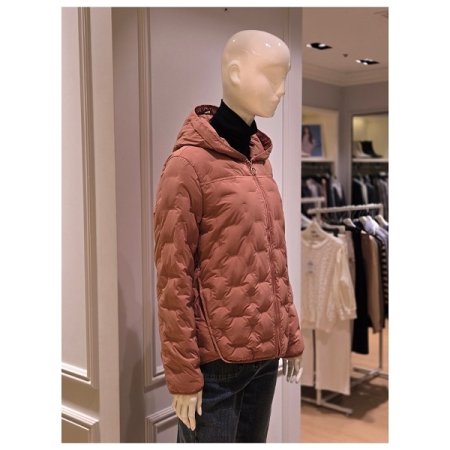 후드넥 집업 구스다운 점퍼