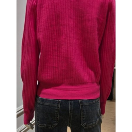 포인트 골드버튼 니트 가디건