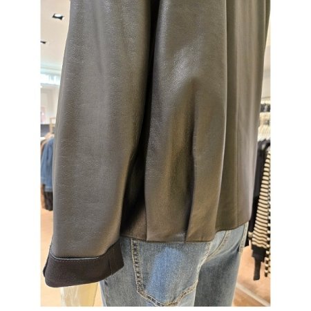 니트 카라 양가죽 자켓