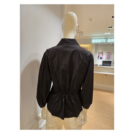 셔링 핀턱 집업 셔켓