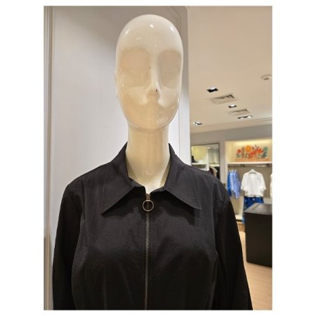 셔링 핀턱 집업 셔켓