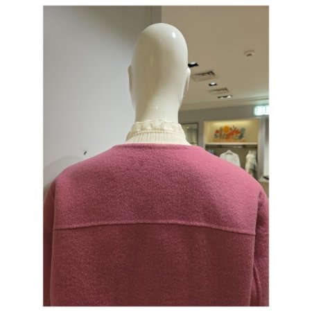 페이크 포켓 노카라 코트