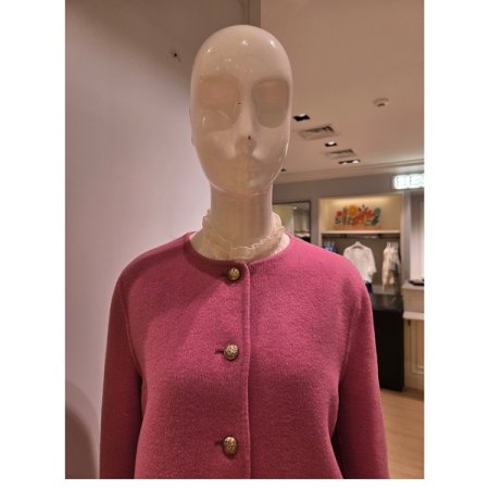 페이크 포켓 노카라 코트