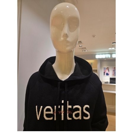 레터링 코듀로이 후드 티셔츠