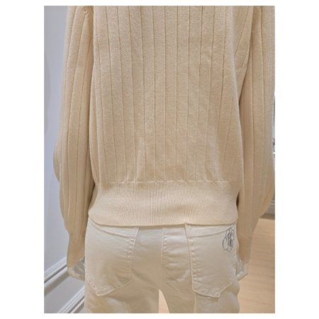 레터링 카라 집업 케이블 가디건