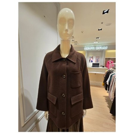 울 혼방 레글런 코트