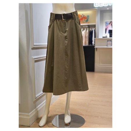 벨트 장식 나일론 스커트