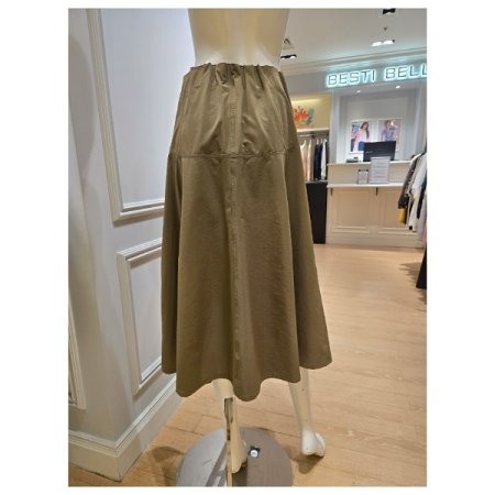 벨트 장식 나일론 스커트