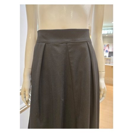 핀턱 절개 플레어 스커트