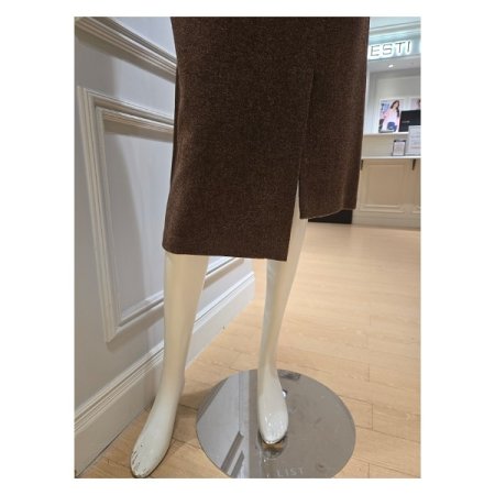 언발 슬릿 스커트