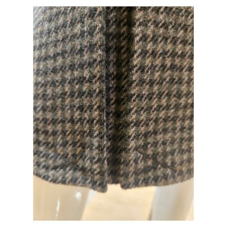 울 블랜디드 핀턱 스커트