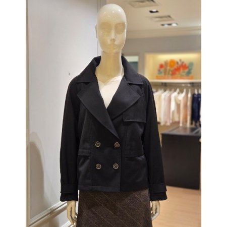 스트링 더블 트렌치 자켓