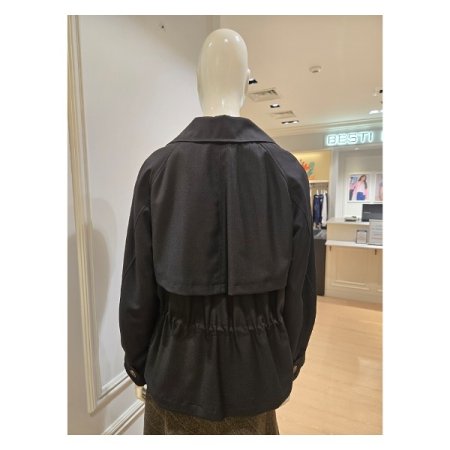 스트링 더블 트렌치 자켓