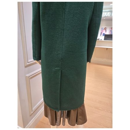 울 혼방 테일러드 롱 코트