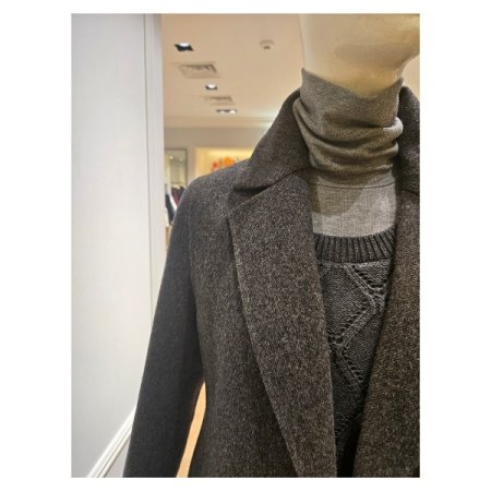 울 블랜디드 테일러드 코트