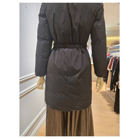 밍크퍼 벨티드 구스다운 점퍼