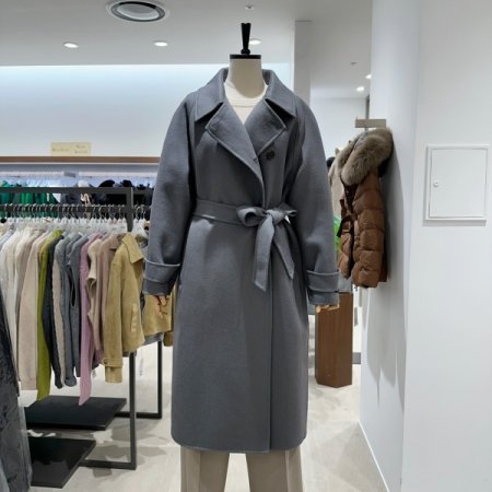 핸드메이드 벨트 코트