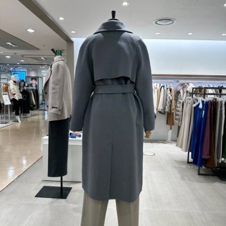 핸드메이드 벨트 코트