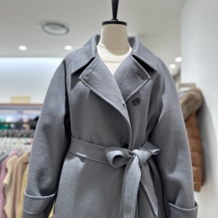 핸드메이드 벨트 코트