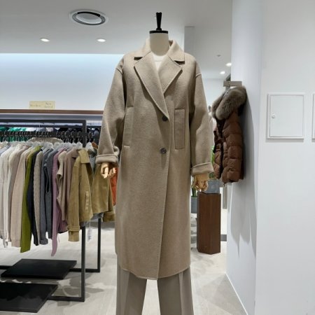 핸드메이드 울 캐시 코트