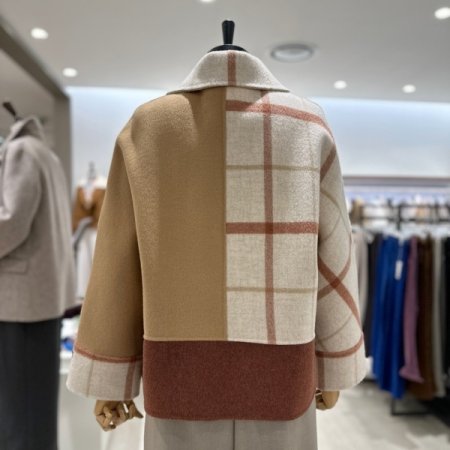 핸드메이드 배색 자켓