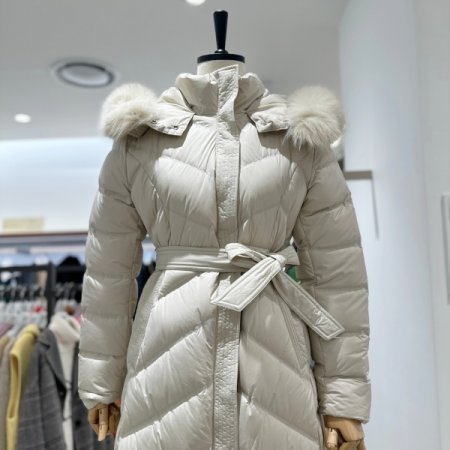 폭스퍼 덕다운 롱패딩점퍼