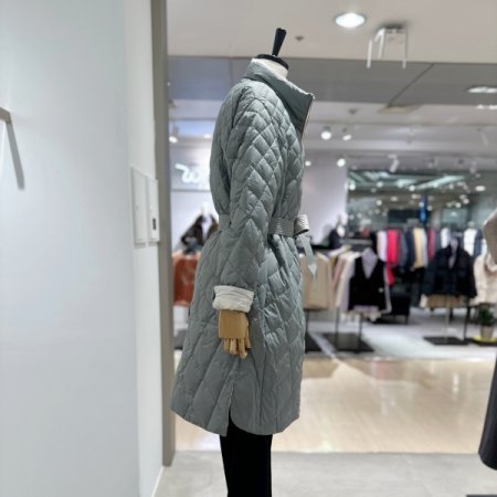 다이아 퀼팅 양면 패딩점퍼