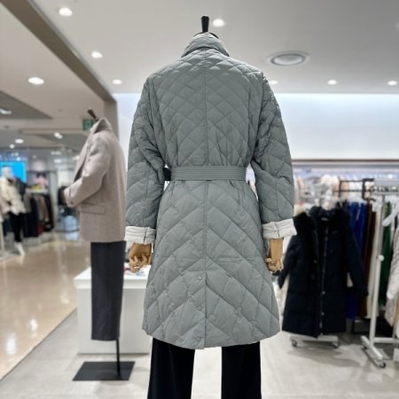 다이아 퀼팅 양면 패딩점퍼