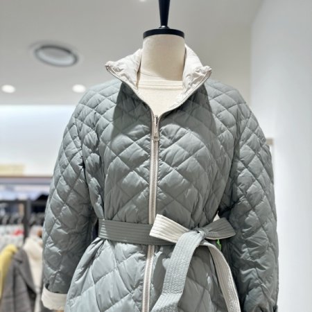 다이아 퀼팅 양면 패딩점퍼