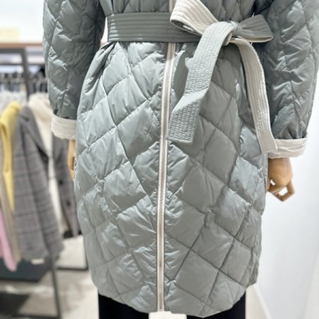 다이아 퀼팅 양면 패딩점퍼