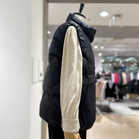 하이넥 패딩 베스트