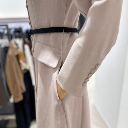 페미닌 벨티드A라인 원피스