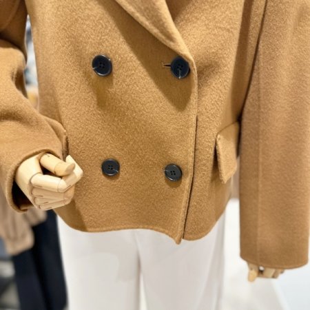 핸드메이드 니트카라 울 자켓