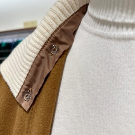 핸드메이드 니트카라 울 자켓