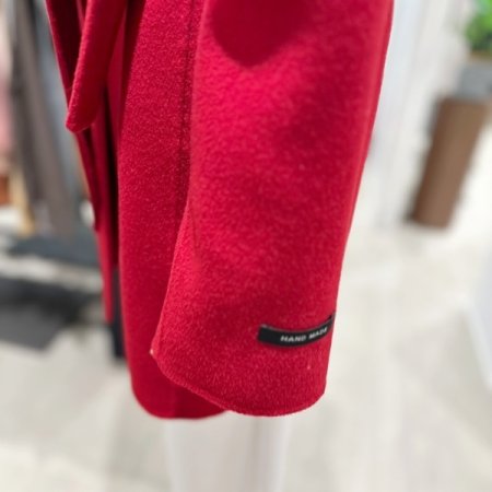 후드넥 울 캐시미어 자켓