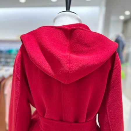 후드넥 울 캐시미어 자켓