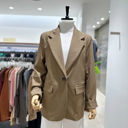 테일러카라 원버튼자켓