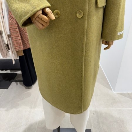 더블버튼 울 코트