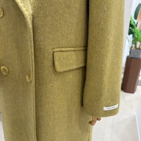 더블버튼 울 코트