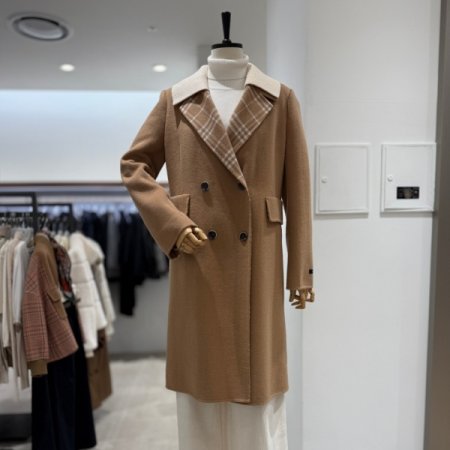 핸드메이드 울 롱 코트