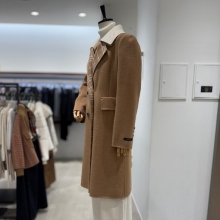 핸드메이드 울 롱 코트