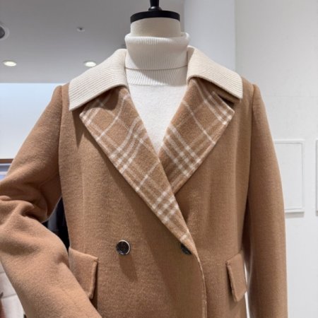 핸드메이드 울 롱 코트