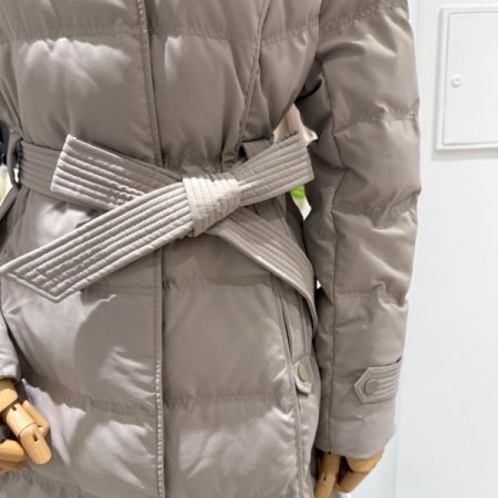 폭스퍼 덕다운 롱 패딩점퍼