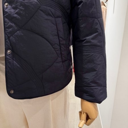 물결 경량 패딩점퍼